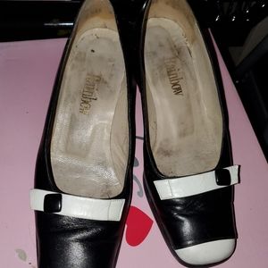 Black and white Vintage Rainbow shoes